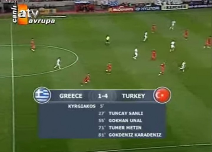 Greece 1-4 Turkey