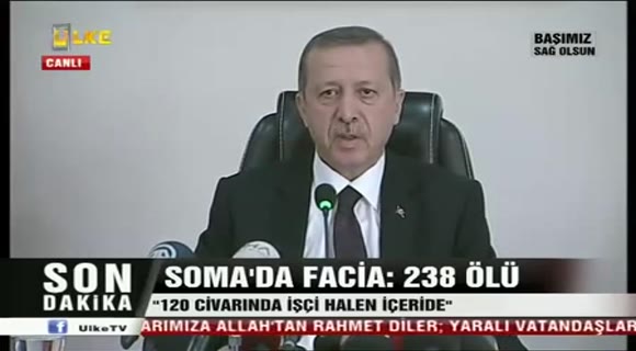 Erdoğan Soma press conference